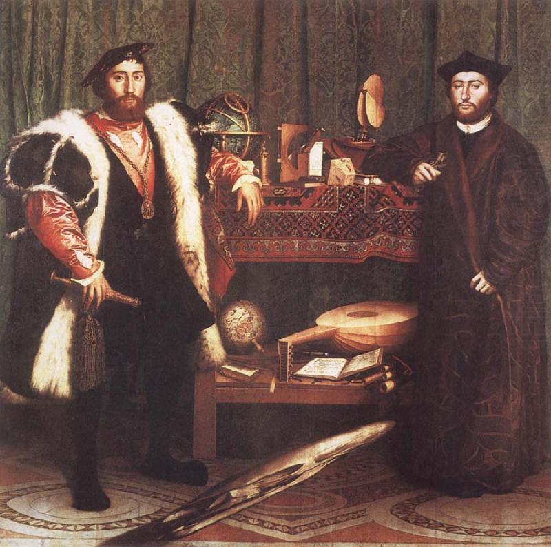 Hans holbein the younger The Ambassadors oil painting picture